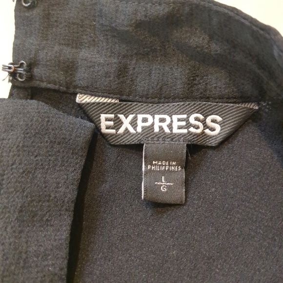 Express Black Women's V Neck Top Size L - Picture 7 of 8